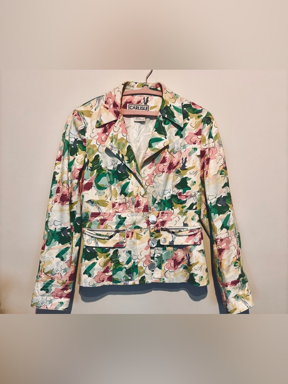 Vintage Garden Floral Carlisle Jacket Size 8